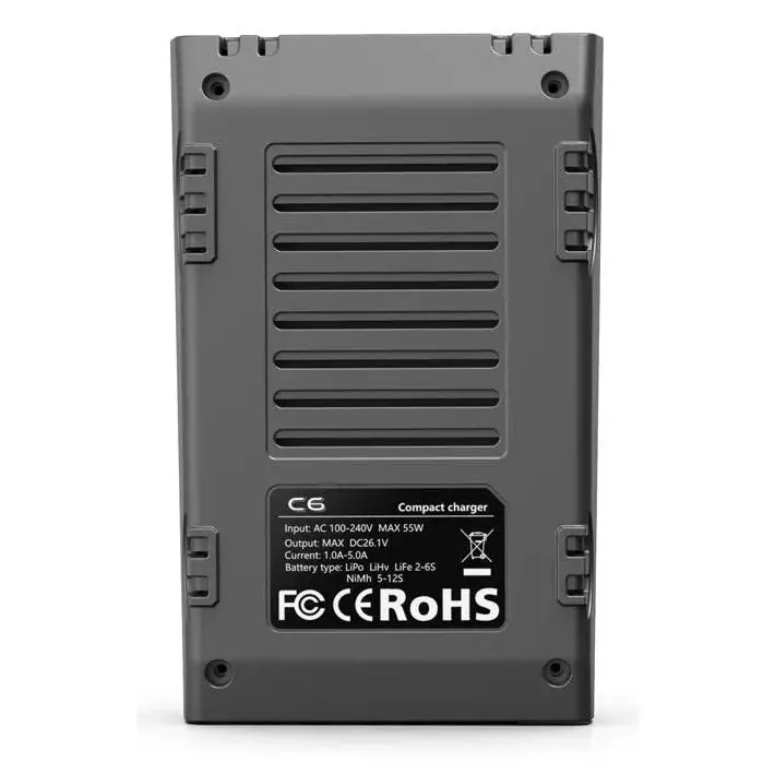 ToolkitRC C6 50W 5A AC Balance Charger (1-6S, XT60)