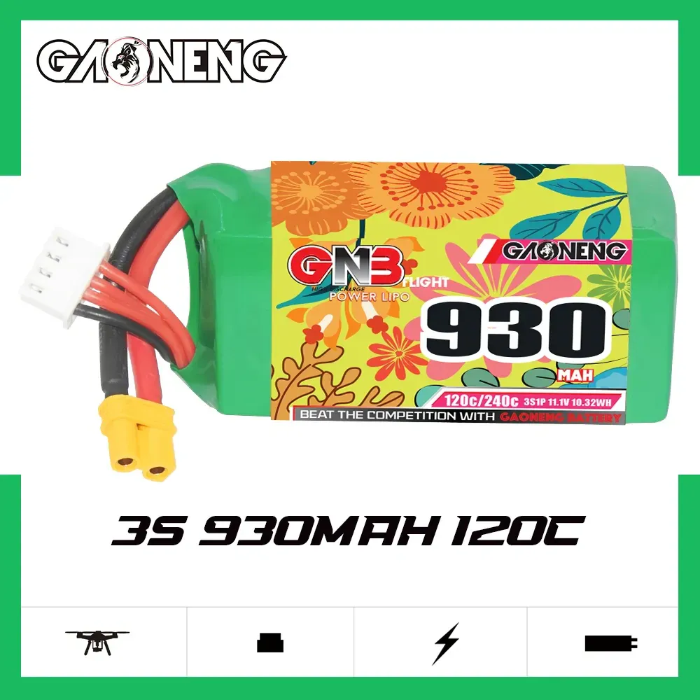 GNB 3S 930mAh 120C XT30 LiPo Battery