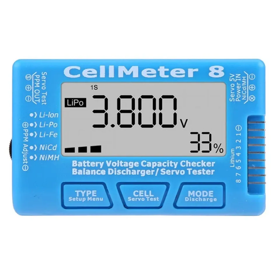 Cellmeter 8 Digital Battery Checker and Servo Tester