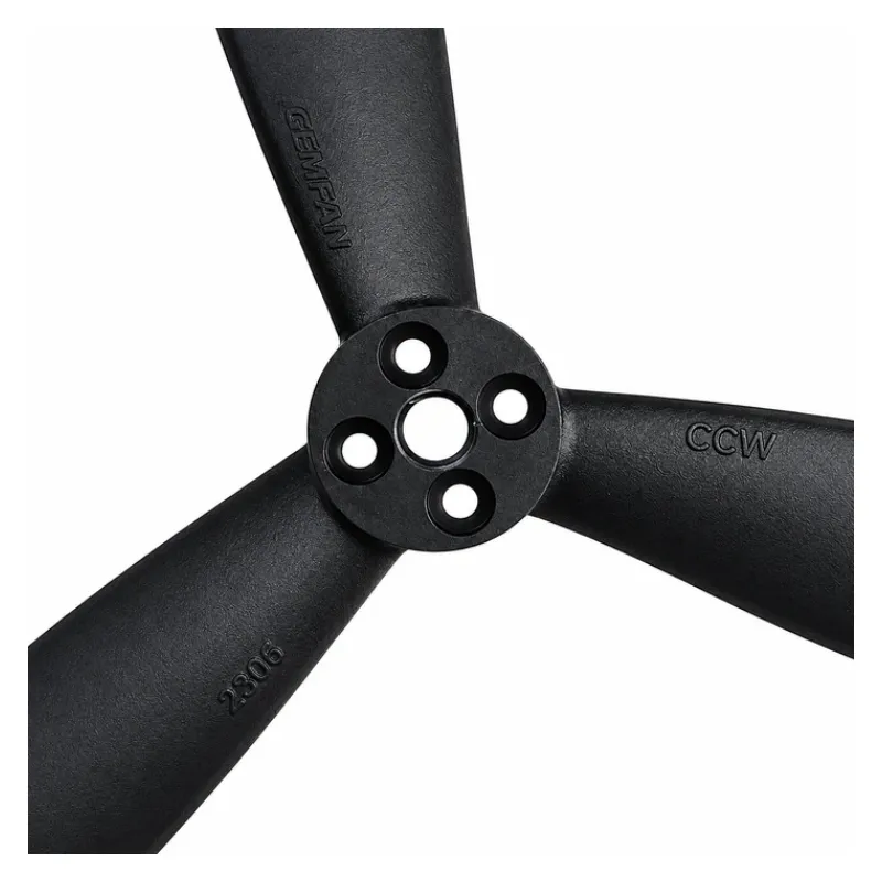 Gemfan 1308 13x8 3-Blade Glass Fiber Nylon Prop 1CW+1CCW (Black)