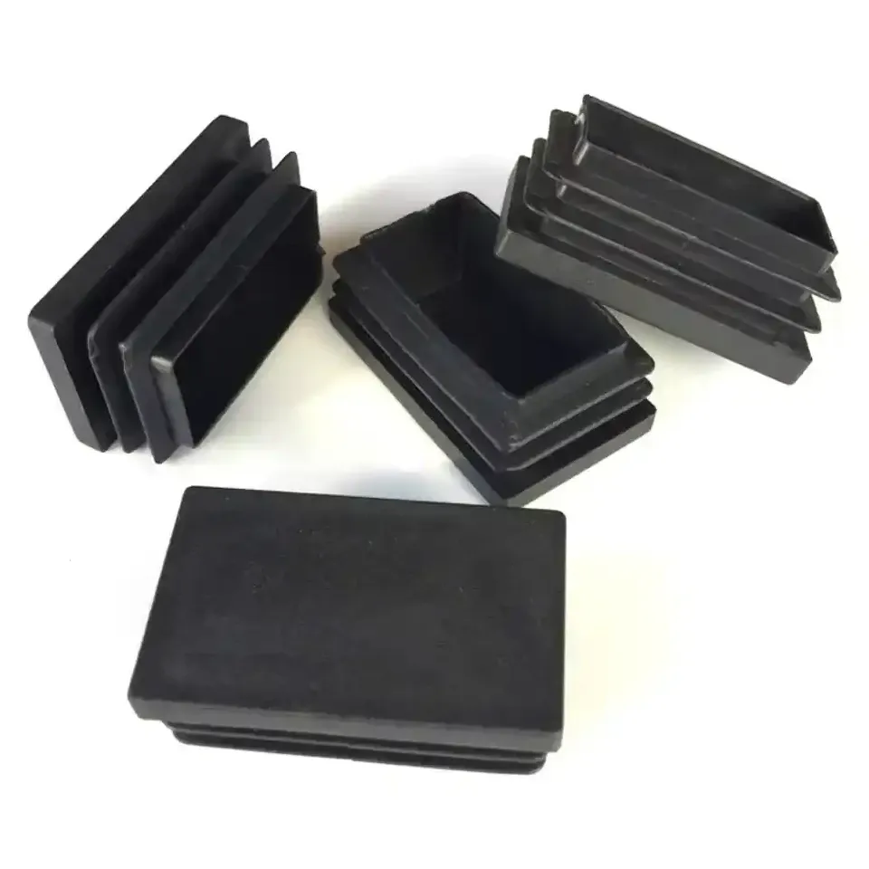 Black Plastic End Cap for Square & Rectangle Tubes