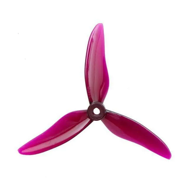 Gemfan Hurricane 51499 PC 3-Blade Propeller (Set of 4 — 2CW+2CCW) — Color: Clear Purple