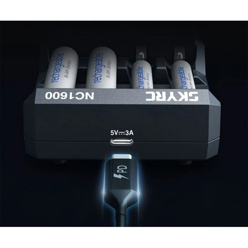 SkyRC NC1600 Smart 4-Slot AA/AAA Charger and Analyzer
