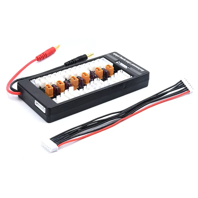 ReadyToSky XT30U Parallel Charging Board with 4mm Banana or T-Plug Lead — Input Lead: 4mm Banana
