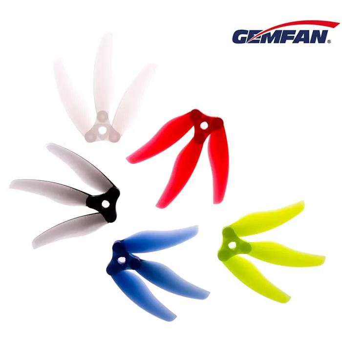 Gemfan Floppy Proppy 5135 Foldable Tri-Blade 5" Propeller (4-Pack — 2CW+2CCW)