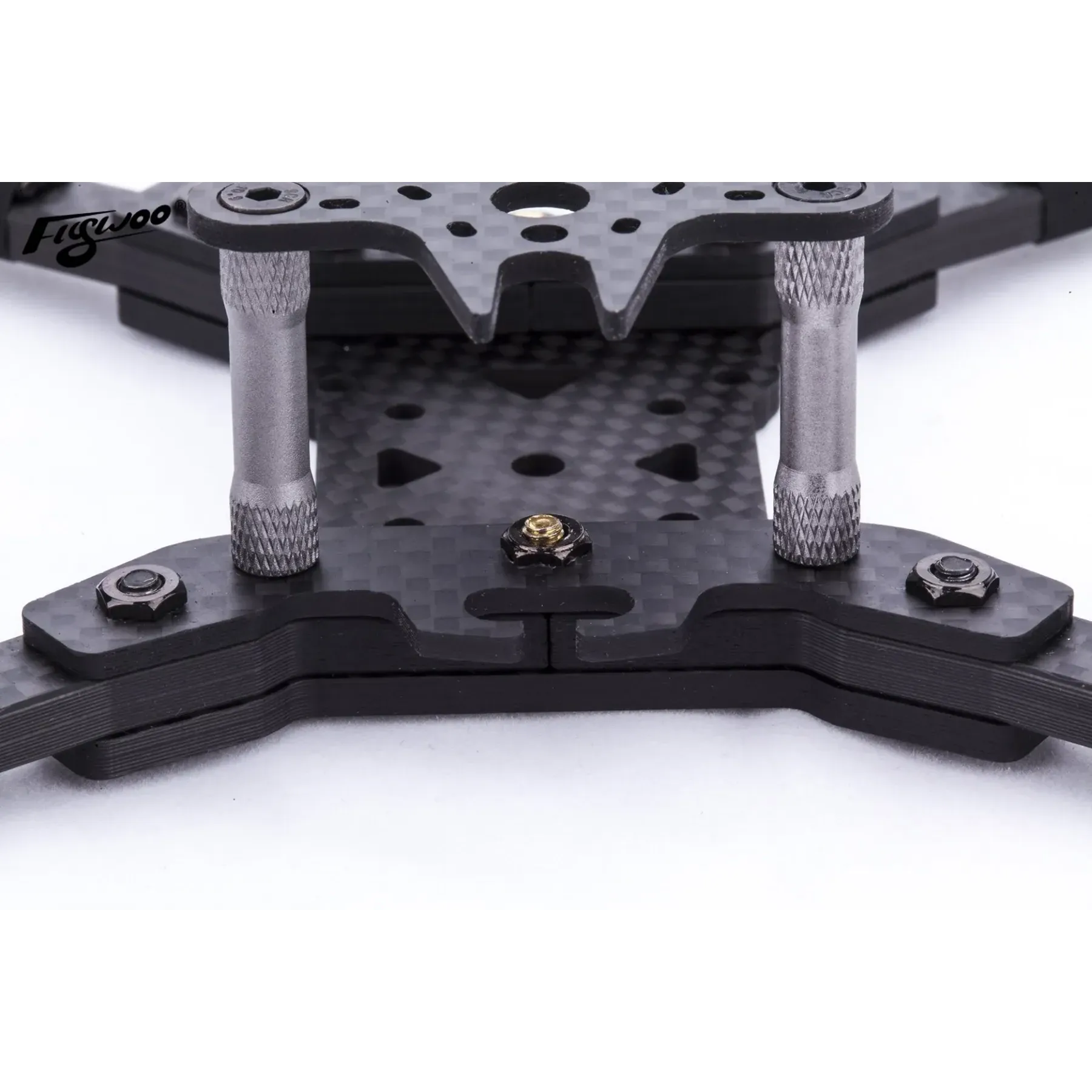 Flywoo M3 Press Hexagonal Nuts — Titanium (20pcs)