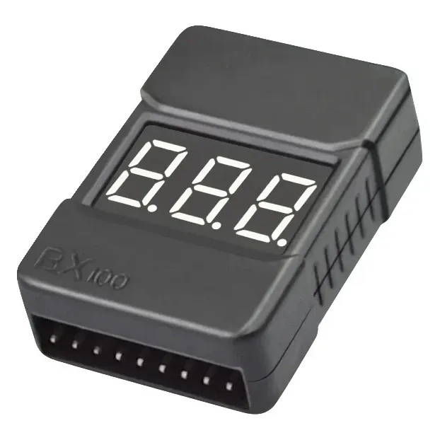 BX100 1-8S LiPo Battery Voltage Tester and Low Voltage Buzzer