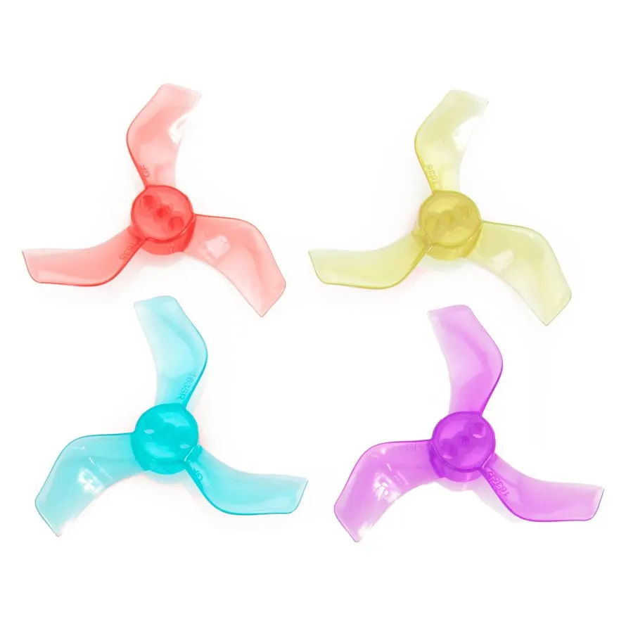 Gemfan 1635 3-Blade 40mm Propeller (Set of 8, T-Mount — 4CW+4CCW)