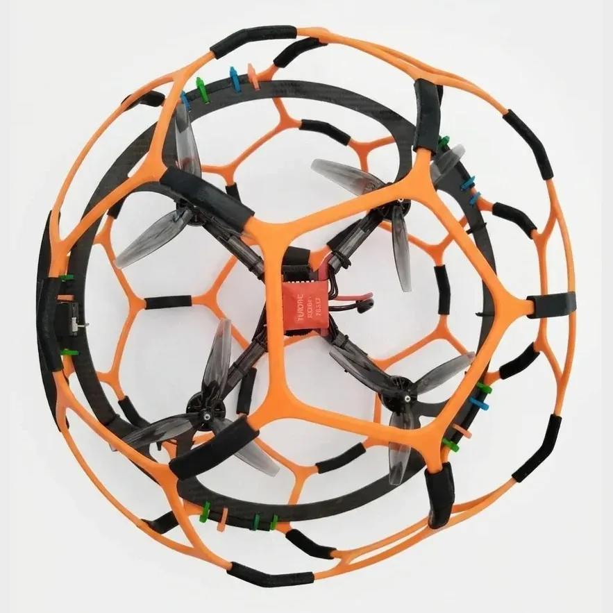TP-70 400mm Caged Soccer Drone, 2807 Motors, ELRS