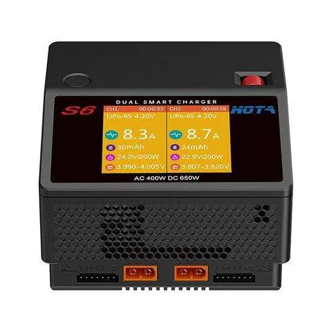 HOTA S6 AC 400W DC 325W×2 15A×2 Dual Channel Charger