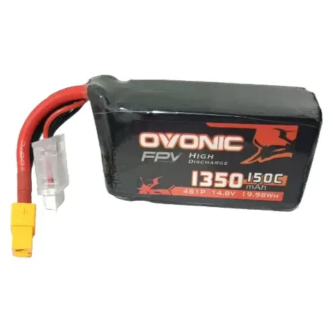 OVONIC 1350mAh 150C 4S1P LiPo Battery with XT60 Plug