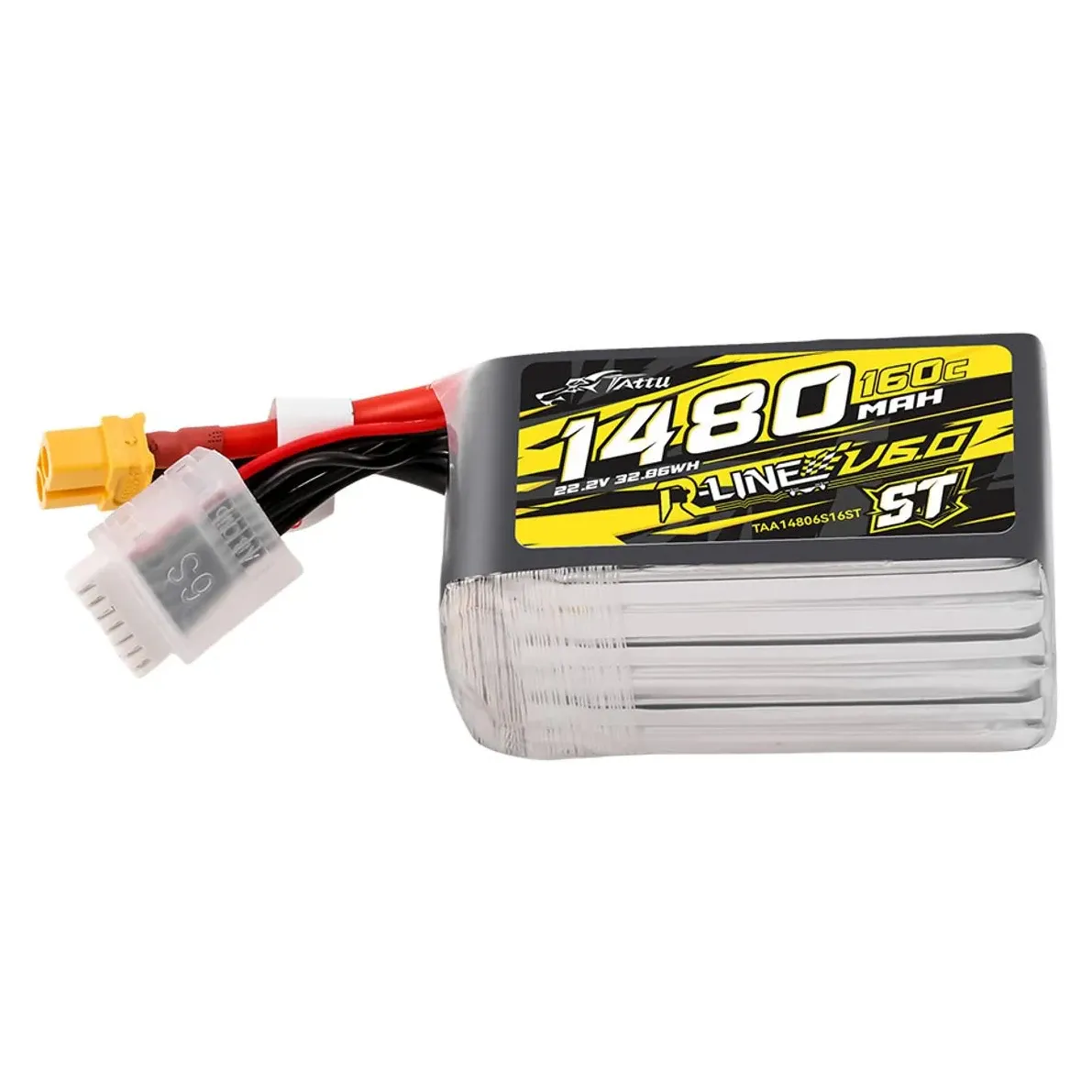 Tattu R-Line V6.0 6S 1480mAh 160C LiPo Battery (XT60)