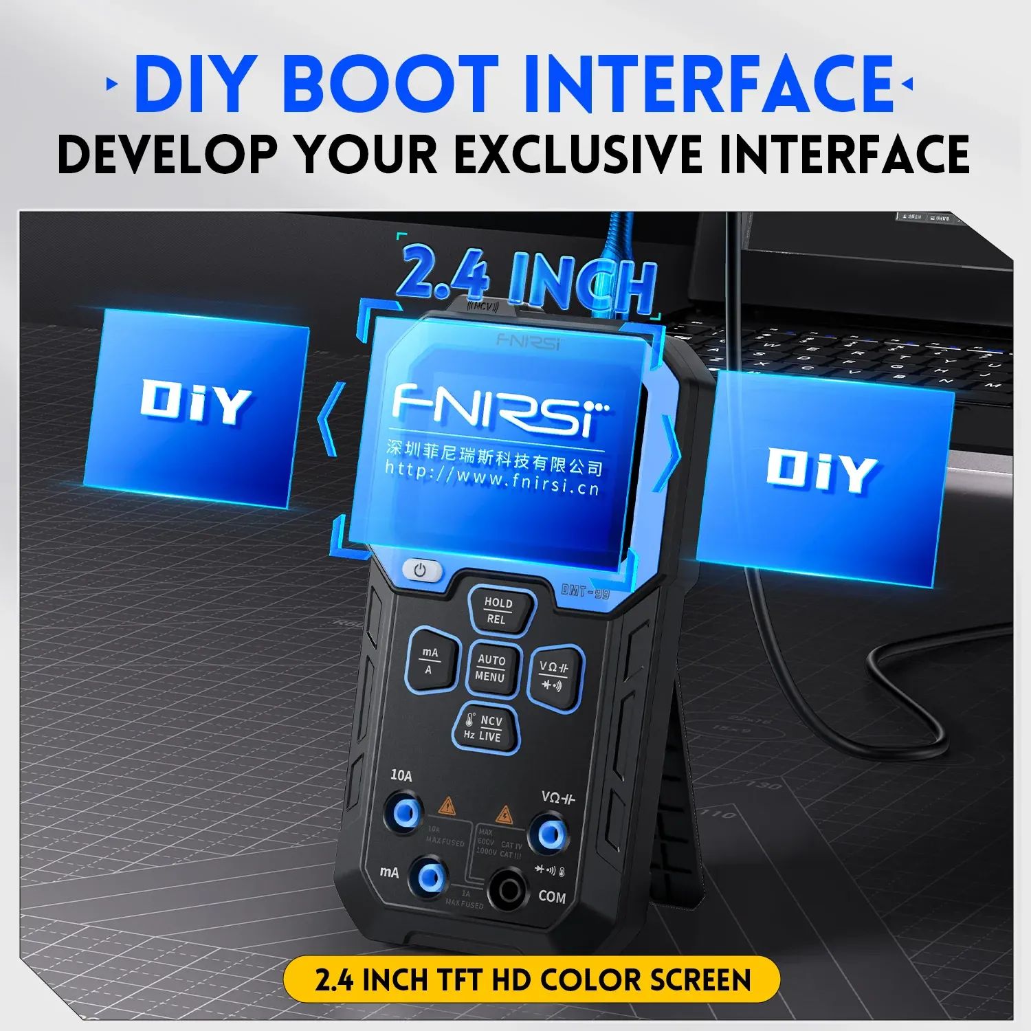 FNIRSI DMT-99 Intelligent Color Screen Digital Multimeter