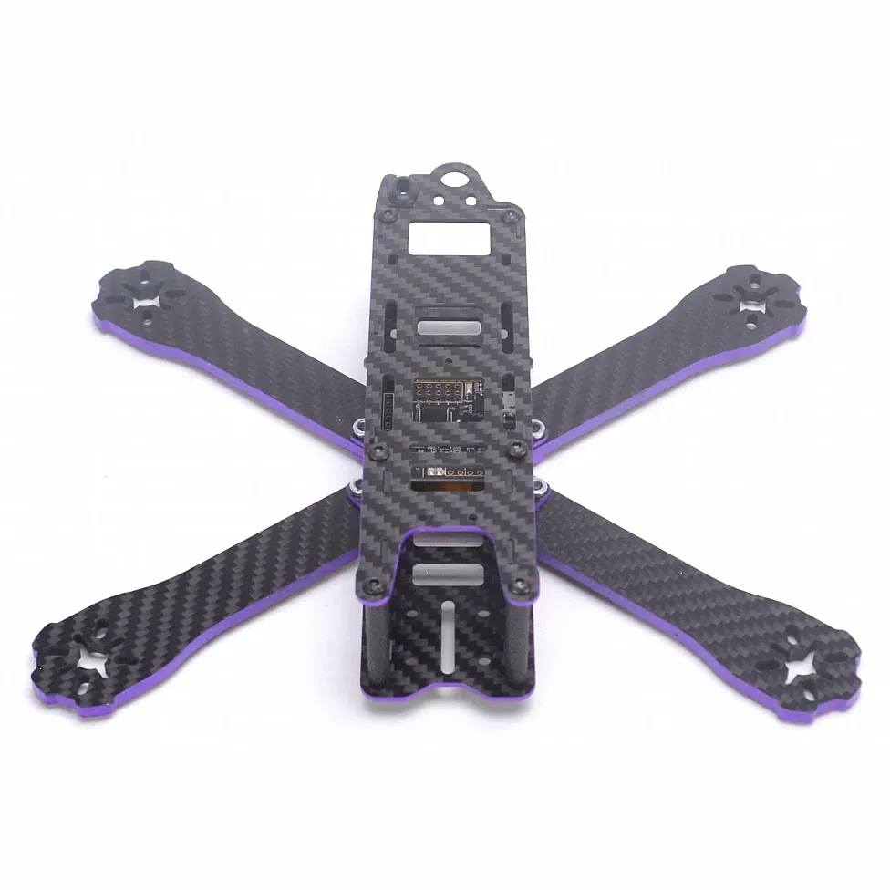 X220 220mm Carbon Fiber Frame Kit with Purple Side Plates
