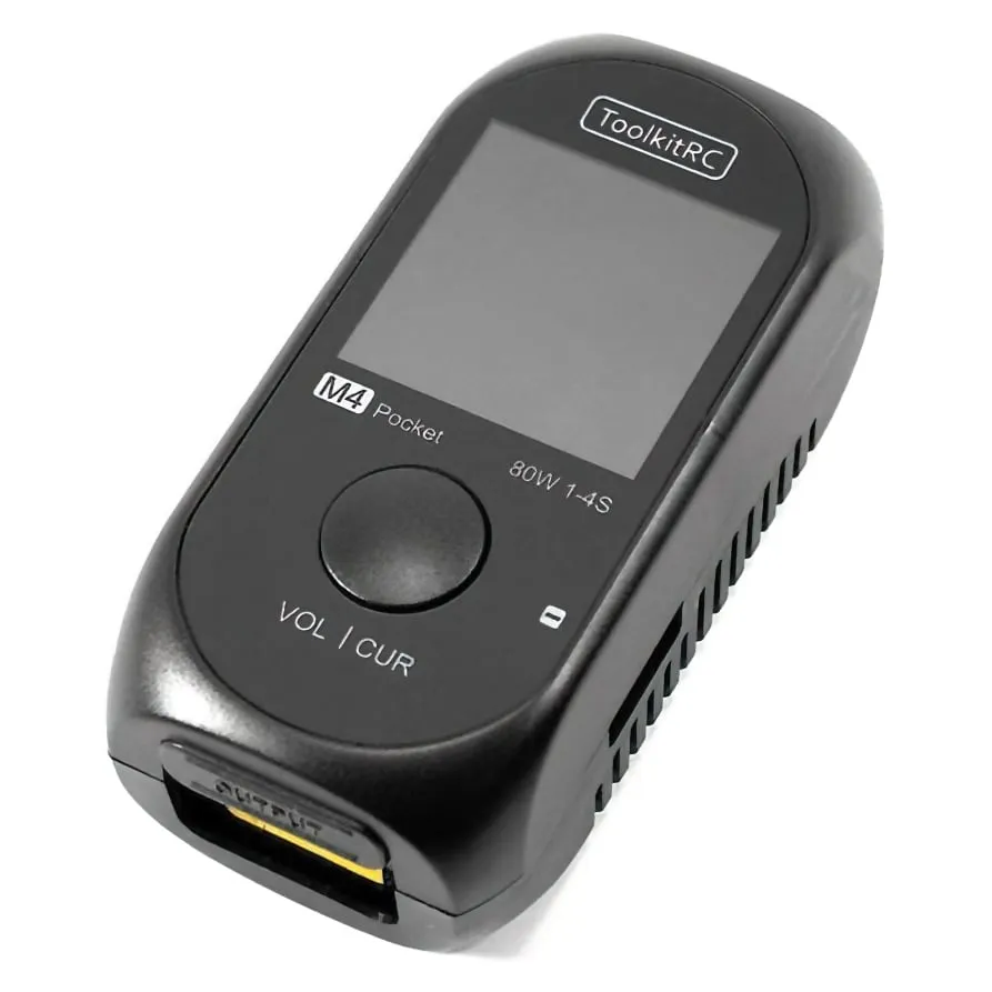 ToolkitRC M4 Pocket 80W 5A 1-4S Compact Balance Charger w/ Built-in USB-C