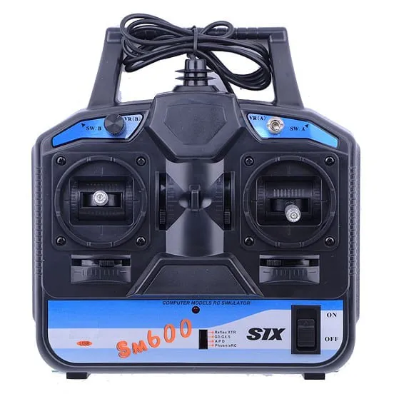 FlySky FS-SM600 6CH USB Simulator Controller Mode 2