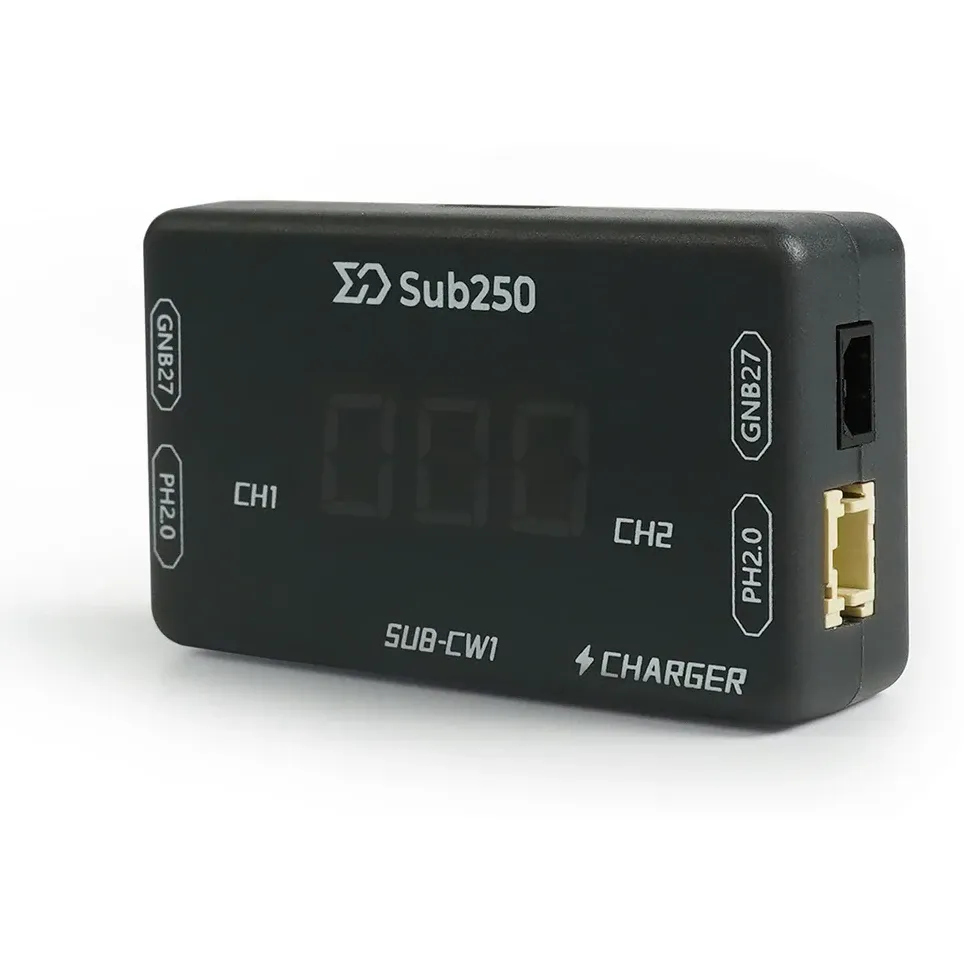 Sub250 CW1 Charger for A30 and PH2.0 Battery Connectors